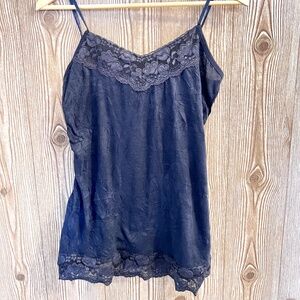 Maurices  Long Lace Vintage Y2K Crinkle Cami Tank Top Size Large Bundle